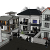 Adjacent houses, Townhouse design model 