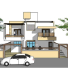 Adjacent houses, Townhouse design model 