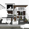 Adjacent houses, Townhouse design model 