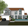 Adjacent houses, Townhouse design model 