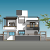 Adjacent houses, Townhouse design model 