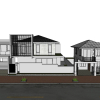 Adjacent houses