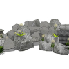 Small landscape garden design model