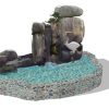 Small landscape garden design model