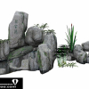 Small landscape garden design model