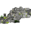 Small landscape garden design model