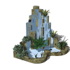 Small landscape garden design model