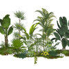 Small landscape garden design model