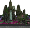 Small landscape garden design model