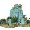 Small landscape garden design model