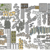 Small landscape garden design model