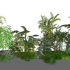 Small landscape garden design model