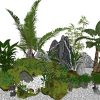 Small landscape garden design model