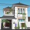 Exterior House Scene Sketchup  by ThangQuanPham