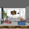 Livingroom Scene Sketchup  by CuongCoVua