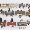 Office desk and chair