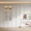 Wardrobe and dressing table integrated combination