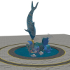 Marine animal sculpture sketch