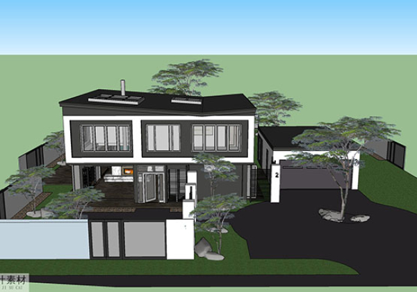 Adjacent houses, Townhouse design model