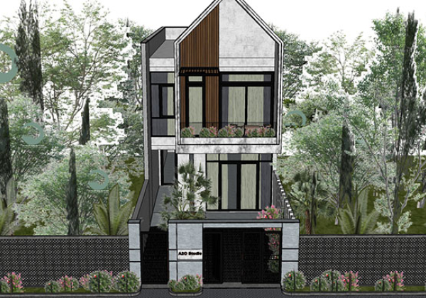 Adjacent houses, Townhouse design model