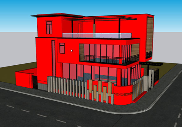 Adjacent houses, Townhouse design model