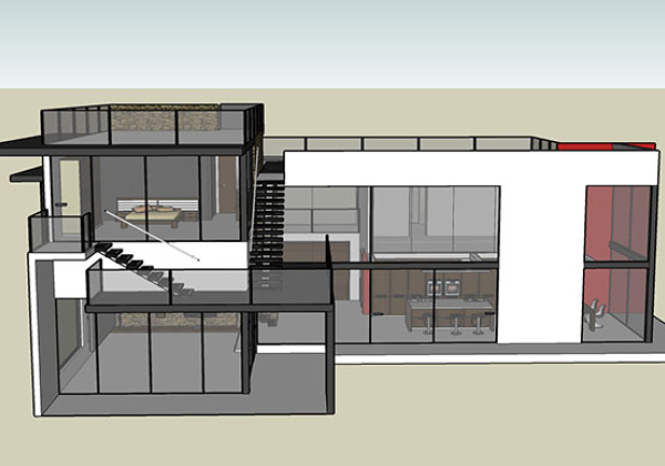 Adjacent houses, Townhouse design model