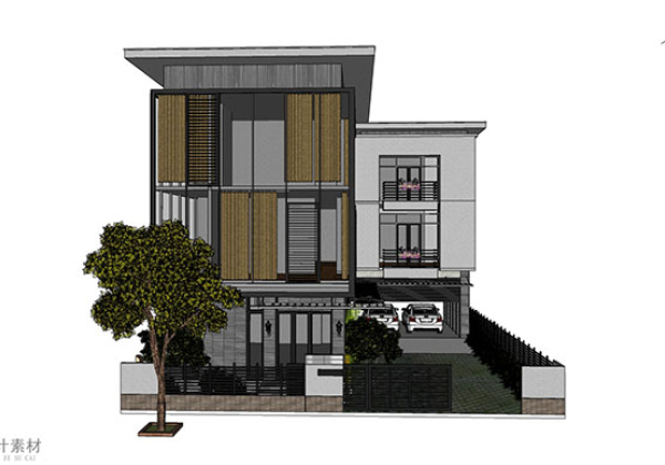 Adjacent houses, Townhouse design model