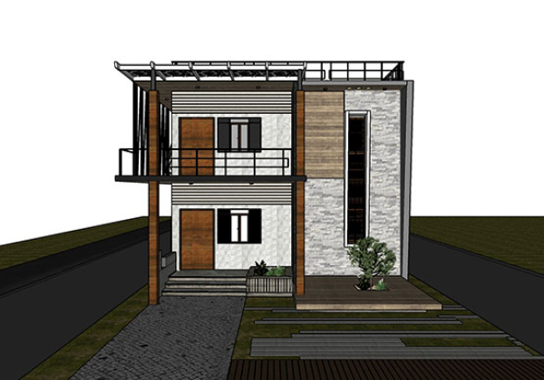 Adjacent houses, Townhouse design model
