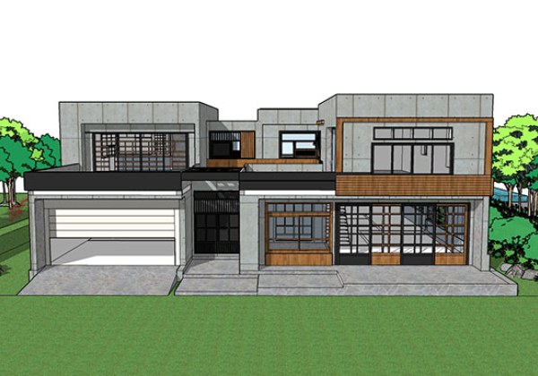 Adjacent houses, Townhouse design model