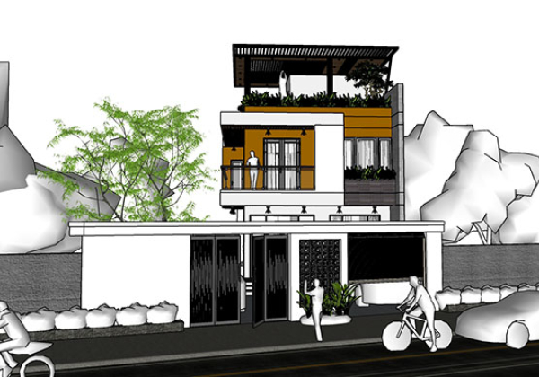 Adjacent houses, Townhouse design model