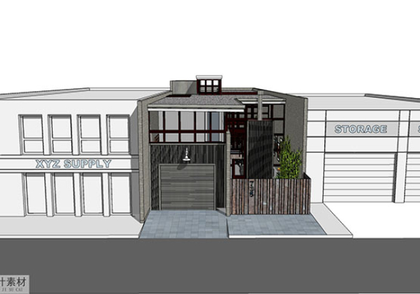Adjacent houses, Townhouse design model
