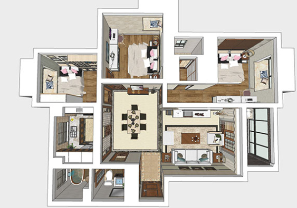 Full room floor plans