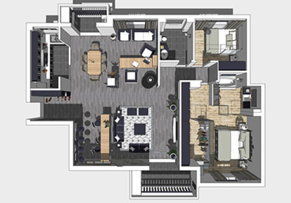 Full room floor plans