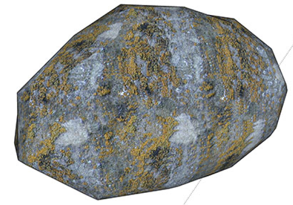 Small landscape garden design model