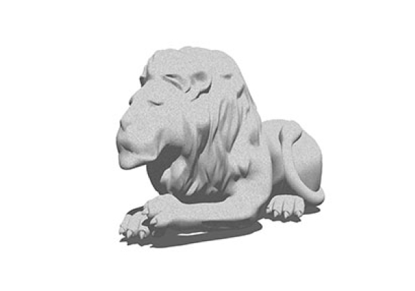 Small landscape garden design model