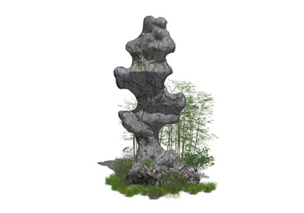 Small landscape garden design model