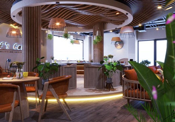 Coffee room Scene Sketchup  by TrongThanh 1