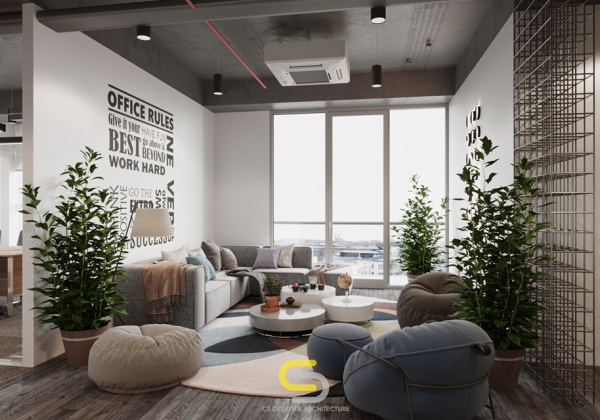 Office room Scene Sketchup  by VanKhoa 1