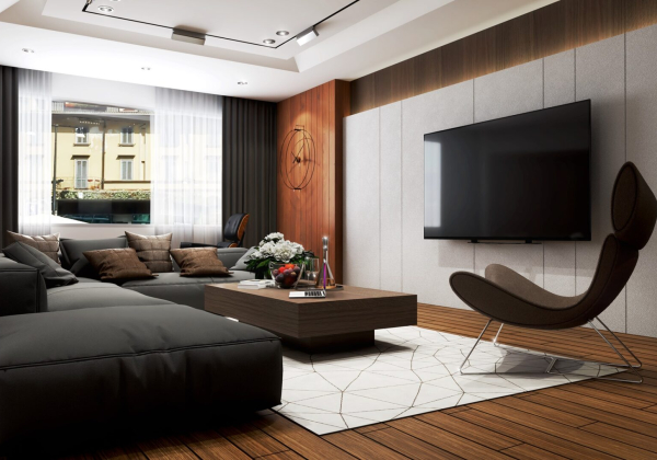 Living Room Kitchen Interior Sketchup  by Trung Do 5