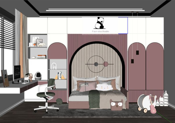 Children Room Scene Sketchup  by Khanh Tran