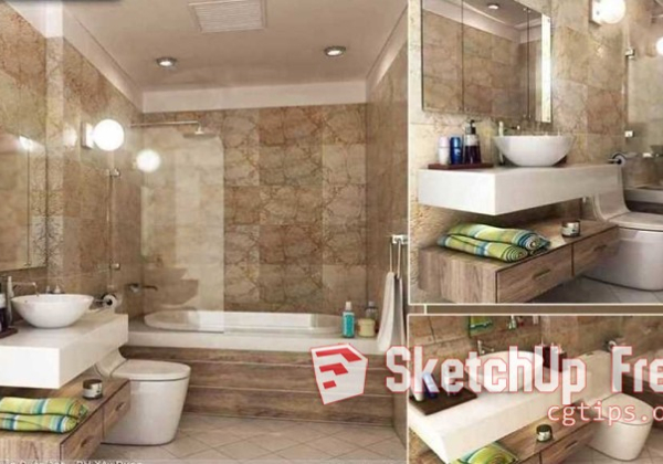 Bathroom furniture Sketchup  by NguyenQuocAnh
