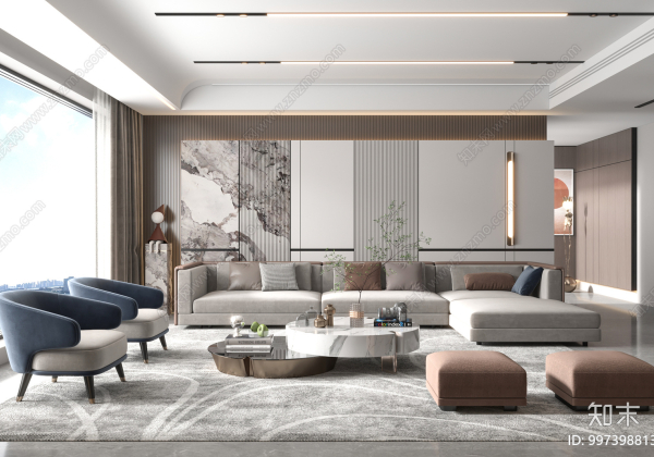 Living Room Interior Sketchup  by Tran Duc