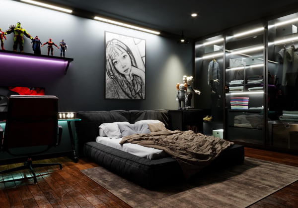 BedRoom Scene Sketchup  by Dang Khoa 1