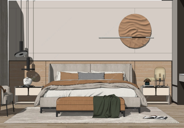 Bedroom Scene Sketchup  by Cuong Covua