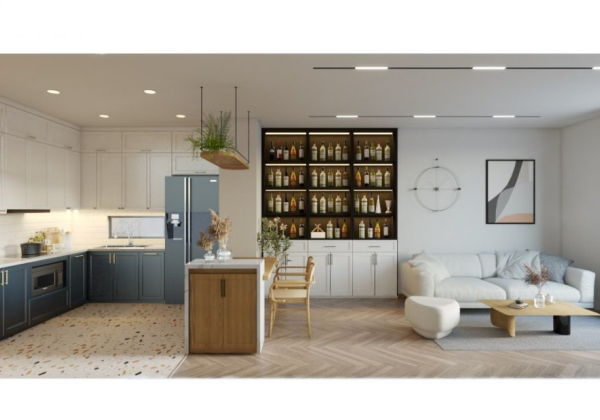 Living Kitchenroom Scene Sketchup  by Quoc Anh 1 scaled