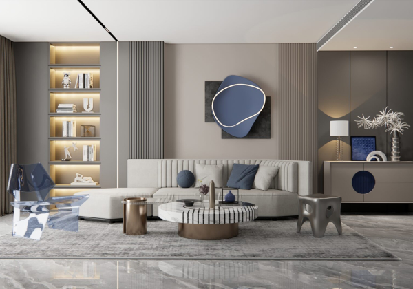 Living Room Interior Sketchup  by Dinh Thanh