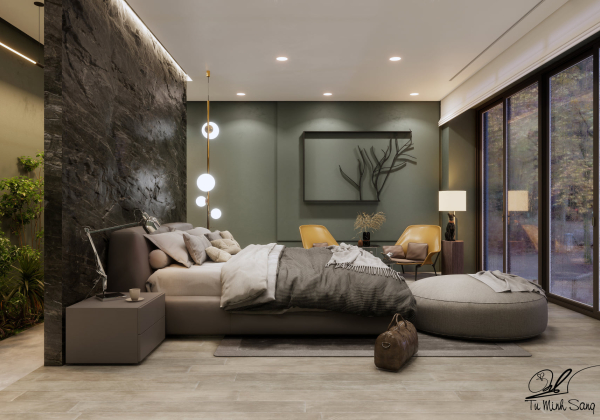 Bedroom Interior Sketchup  by Tu Minh Sang 1