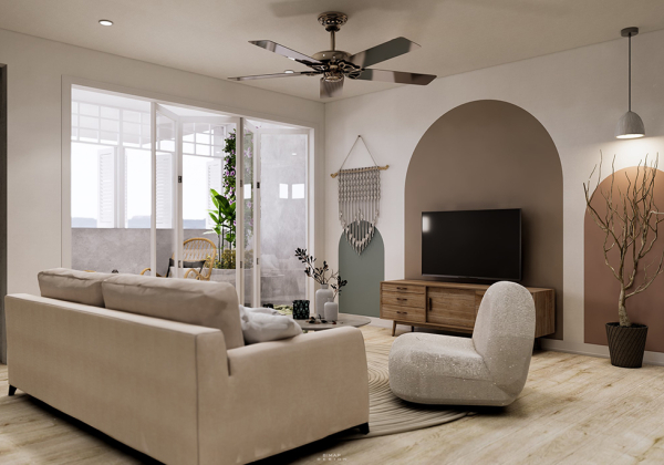 Interior Apartment Scene Sketchup  by Bi Map 1