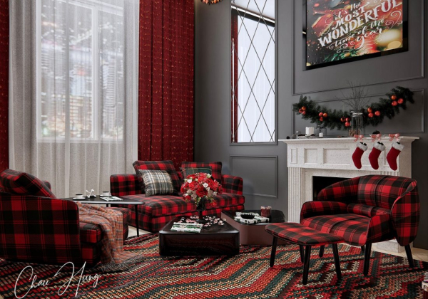 Livingroom Scene Sketchup  by Ben Quoc 1 scaled