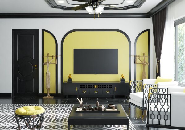 Living Room Scene Sketchup  by Duy Giang 2